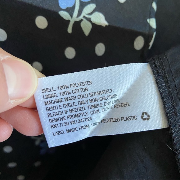 Sandy Liang x Target Black Floral Print Short Sleeve Tiered Ruffle Mini Dress - Picture 8 of 9